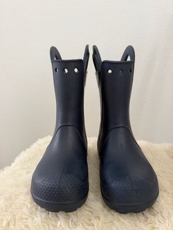 Crocs Rain Boots Navy Blue