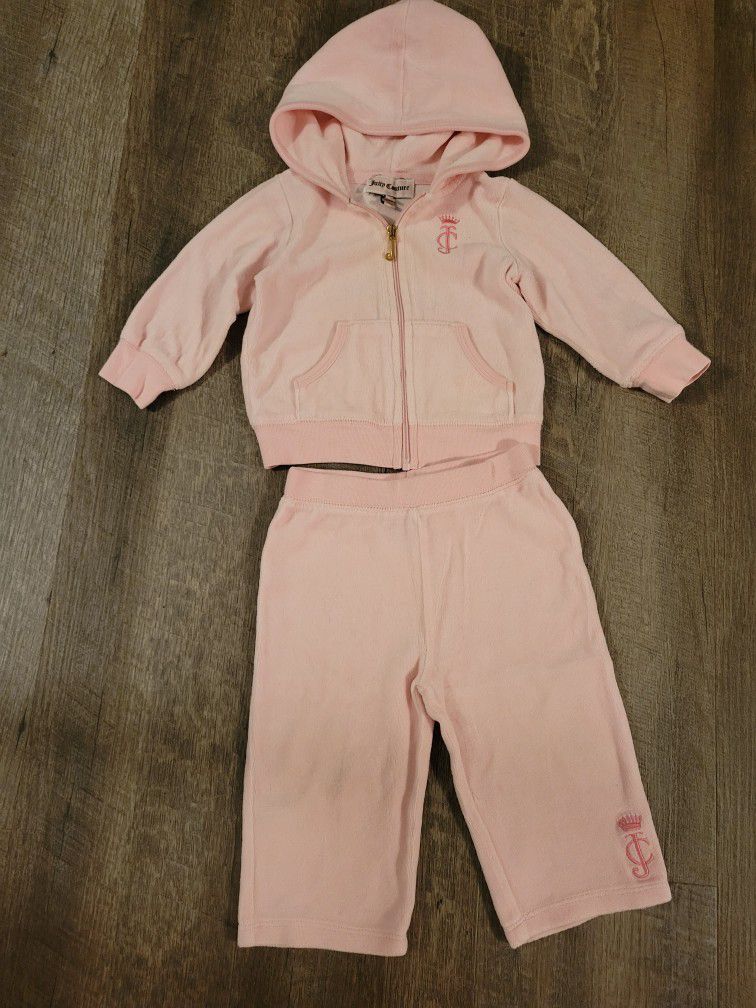 Juicy Couture Cotton Suit Baby Girl 12m
