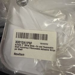 Small White Stick On Shelves Unopened