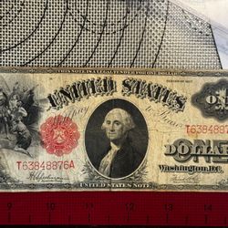 This is a 1917 $1 United States Note. 