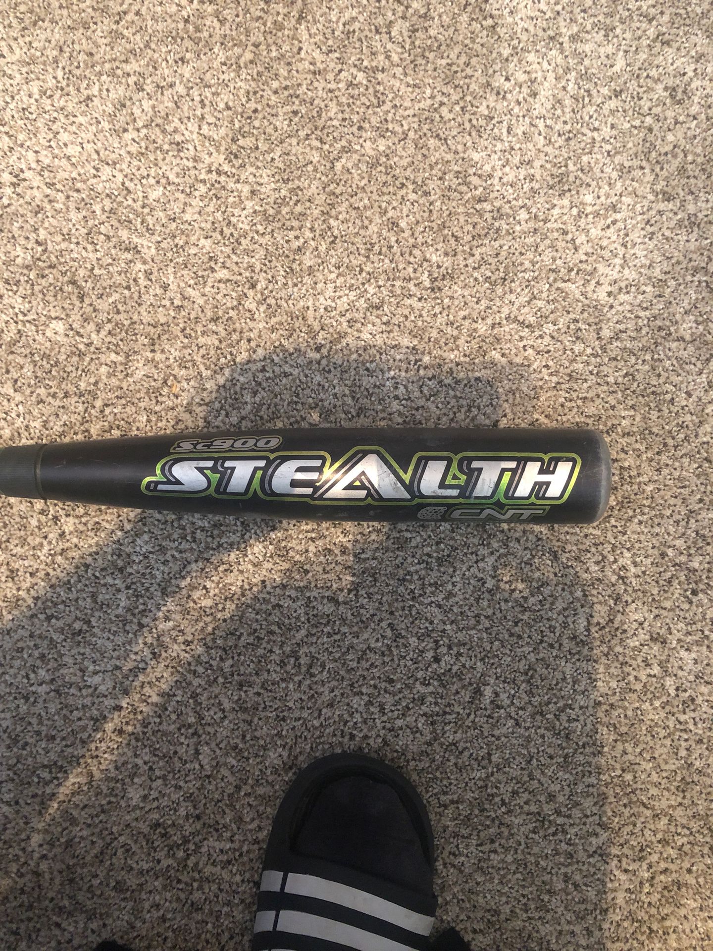 Black / Green Easton Stealth Baseball Bat