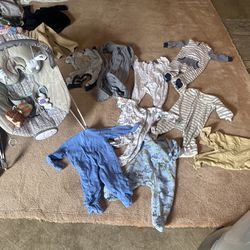Baby Boy Clothes And Bounce 