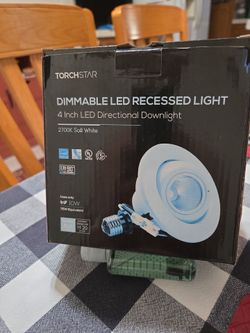 3 Torchstar dimmable led recessed lights 4 inch