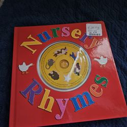 Nursery Rhyme Book W CD. LIKE NEW
