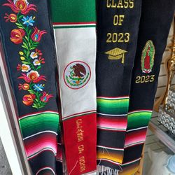 Estolas De Graduacion, Virgen, Banderas, Graduation Sashes 2023