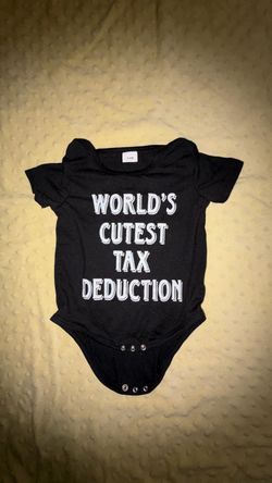 World's Cutest Tax Deduction Baby Onesie