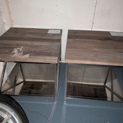 Reclaimed Wood End Tables
