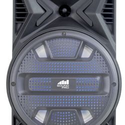 Party Speaker Portable 8”  Bluetooth Disco Lights  Wired Microphone  FM Radio  Remote