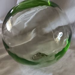 Vintage Blown Glass Sphere 6" Round