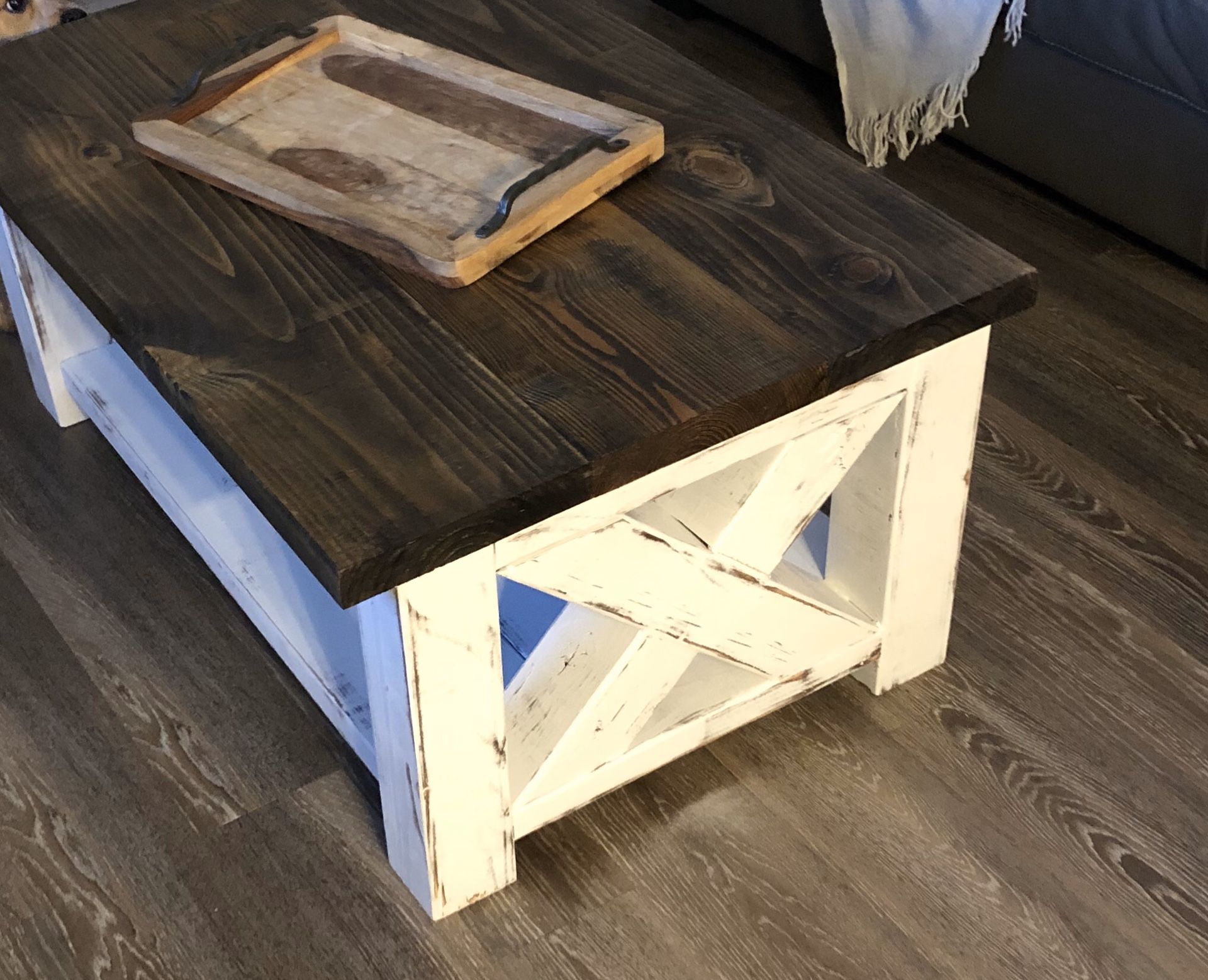 Farmhouse Rustic Coffee Table Solid