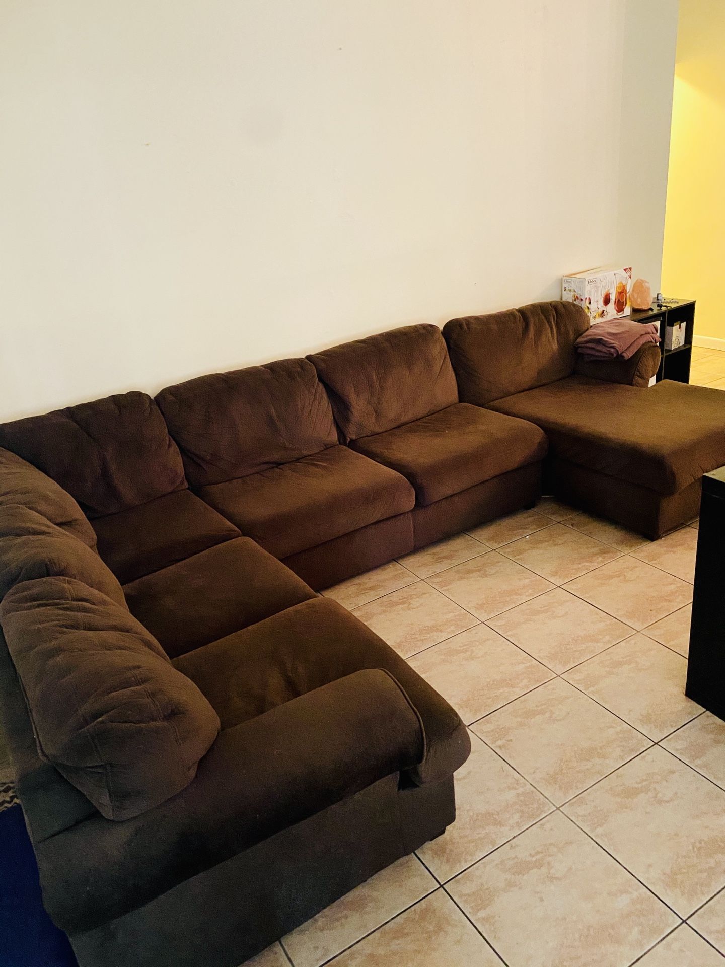 Brown 3 piece Sectional