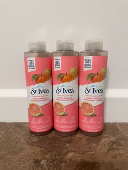 St. Ives Exfoliating Body Wash Pink Lemon & Mandarin Orange - 3 Pack