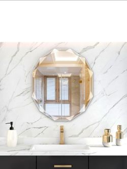 Octagonal Beveled Wall Mirror