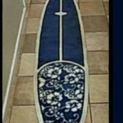 Surfboard*( Rug)* Heavy Rubber Backing 7ft Pottery Barn 