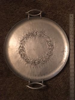 Vintage metal serving trays. 10 each.