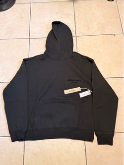 Black essential hoodie