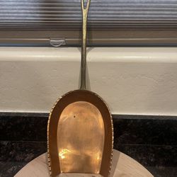 Vintage copper with Brass handle scoop