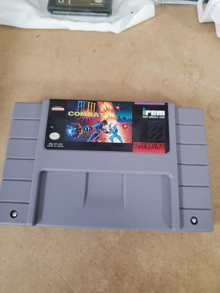 Street Combat for Super Nintendo SNES video game system
Look at my profile for more video game stuff