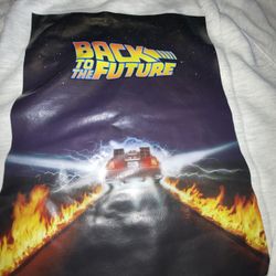 NEW Back To The Future gray crewneck sweater medium - XL DeLorean car