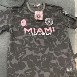 bape x inter miami CF camo shirt 