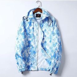 Men's Designer Jacket with Watercolor Monogram 