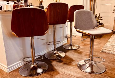 Swivel Adjustable Height Bar Stools