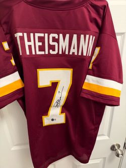 Joe Theismann #7 Signed Football Jersey