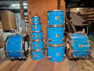Complete Drum Kit – Vintage Rogers w/ Zildjian Cymbals & Hardware – $3,199 OBO