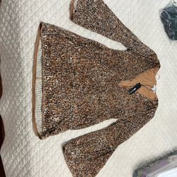 Brown Sequin Dress