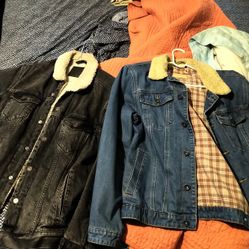 Aviator Jackets Size L $40 For Both Or $20 Each