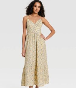 Universal Thread Women's Pullover Maxi A-Line Dress