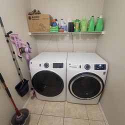 GE UltraFresh Vent System Washer ( 4.8-cu ft ) & Dryer( 7.8-cu ft) - White