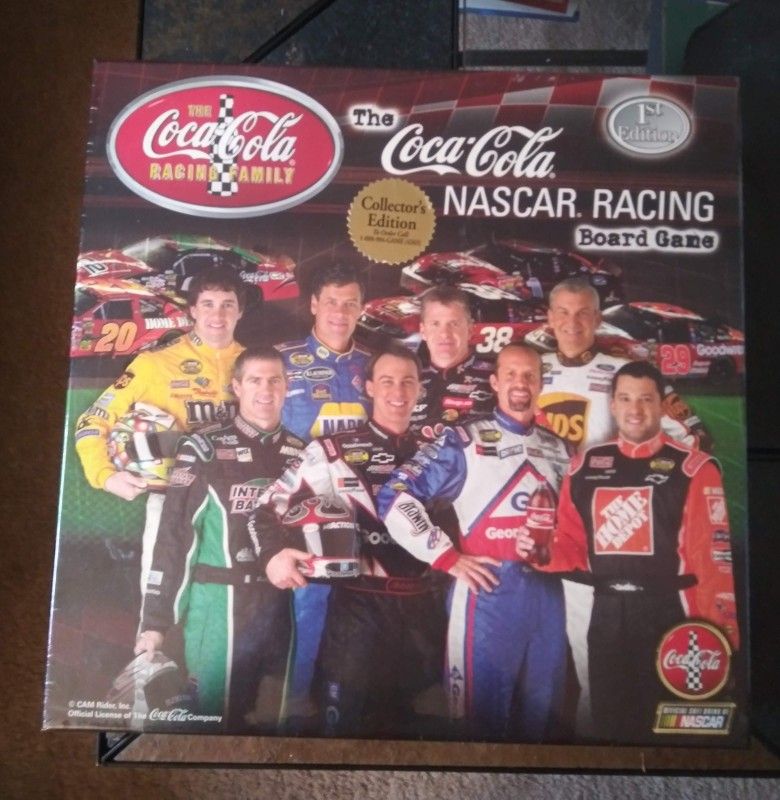 Coca Cola Nascar Racing Board Game