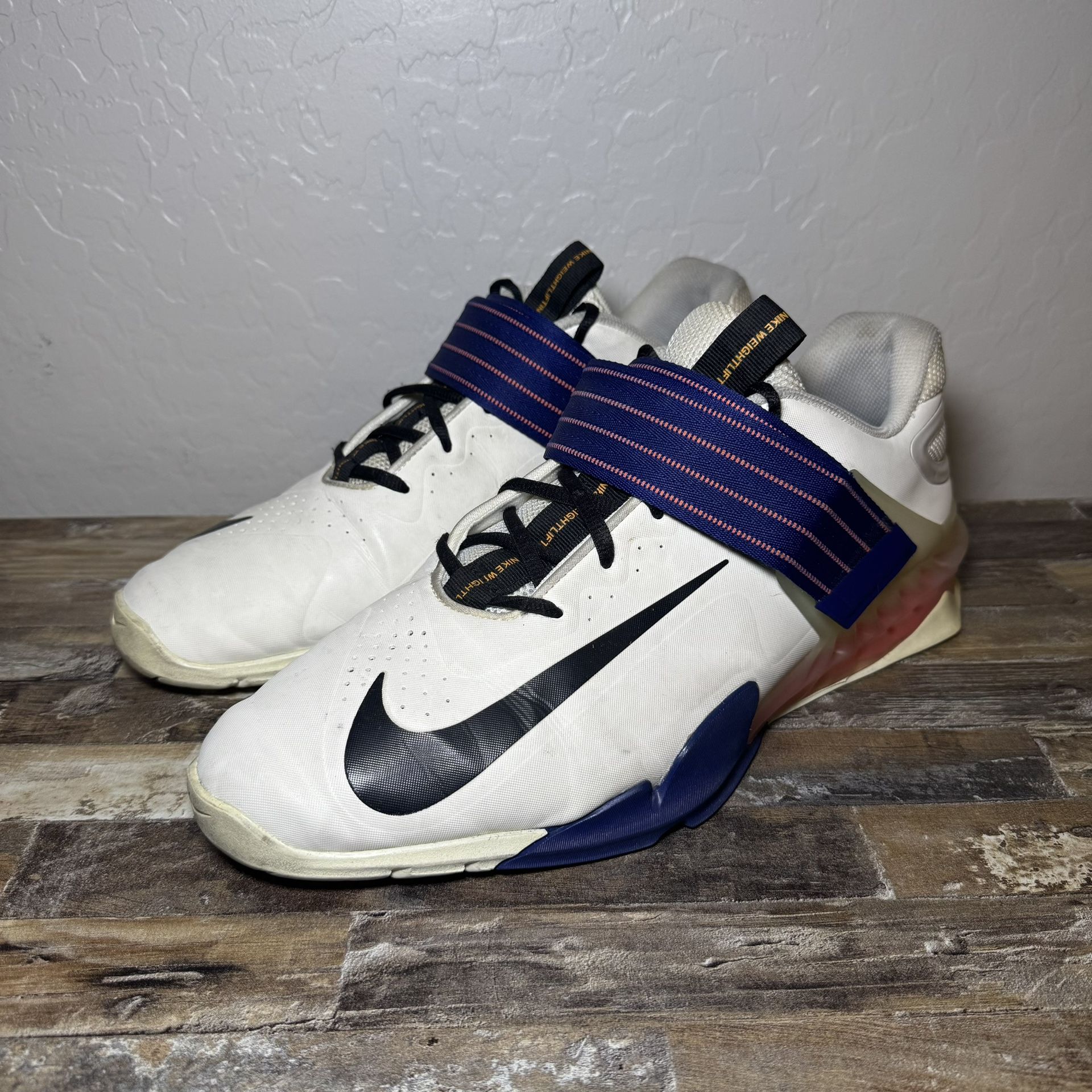 Nike Savaleos 'Sail Deep Royal Blue' Weightlifting Shoes Men's Size 15