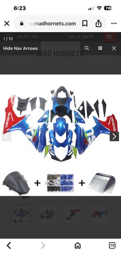 Suzuki GSXR 600/(contact info removed)-2022 Fairing Kit Generic 