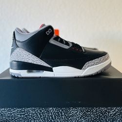 Air Jordan Retro 3 Black Cement Sz11.5