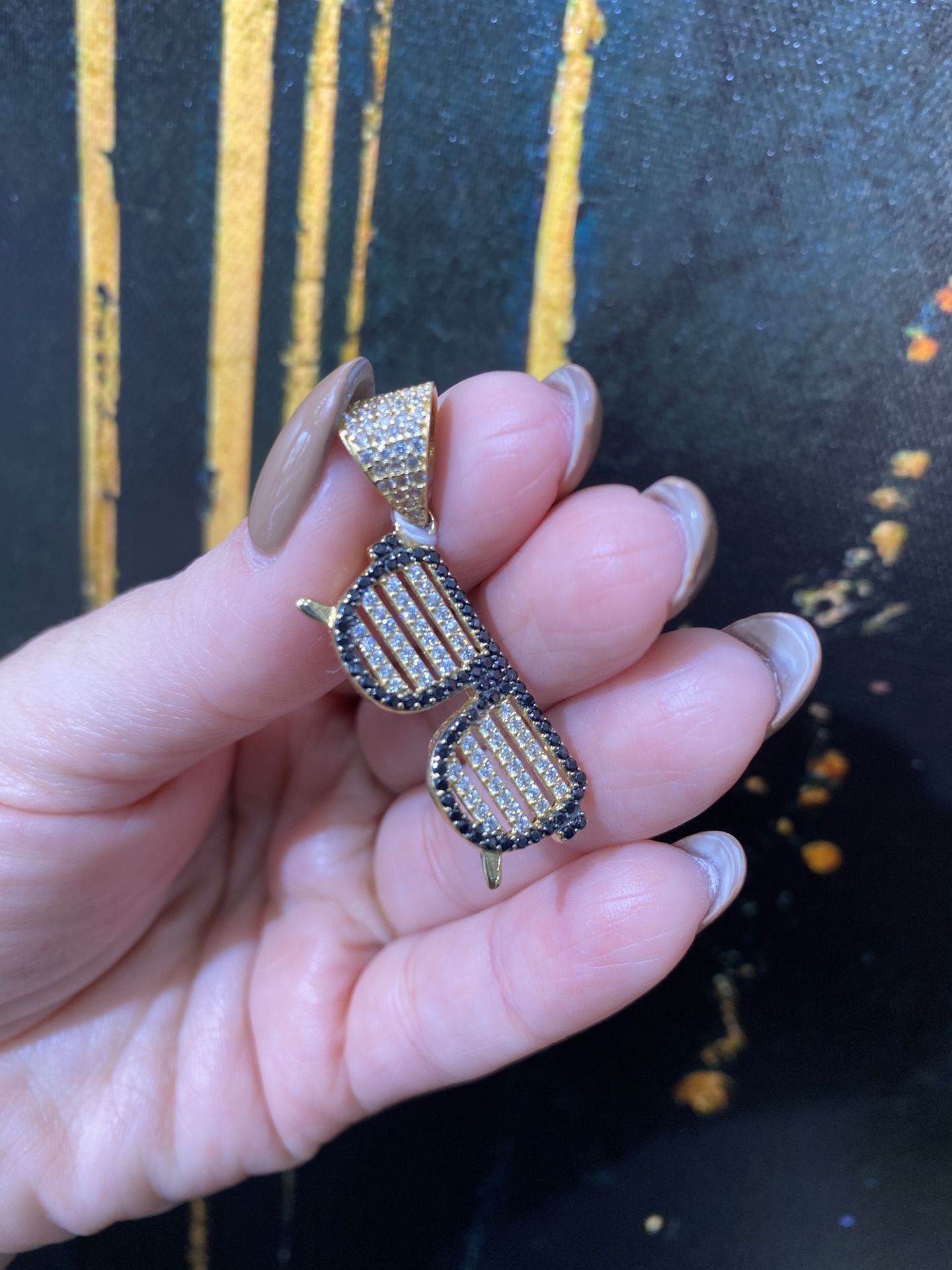 14k SUNGLASSES CHARM