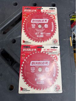 Diablo 6-1/2in. x 40-Tooth Finish Trim Circular Saw Blade for Finish/Plywood (2 blades)
