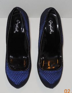 Qupid blue high heel pumps size 6
