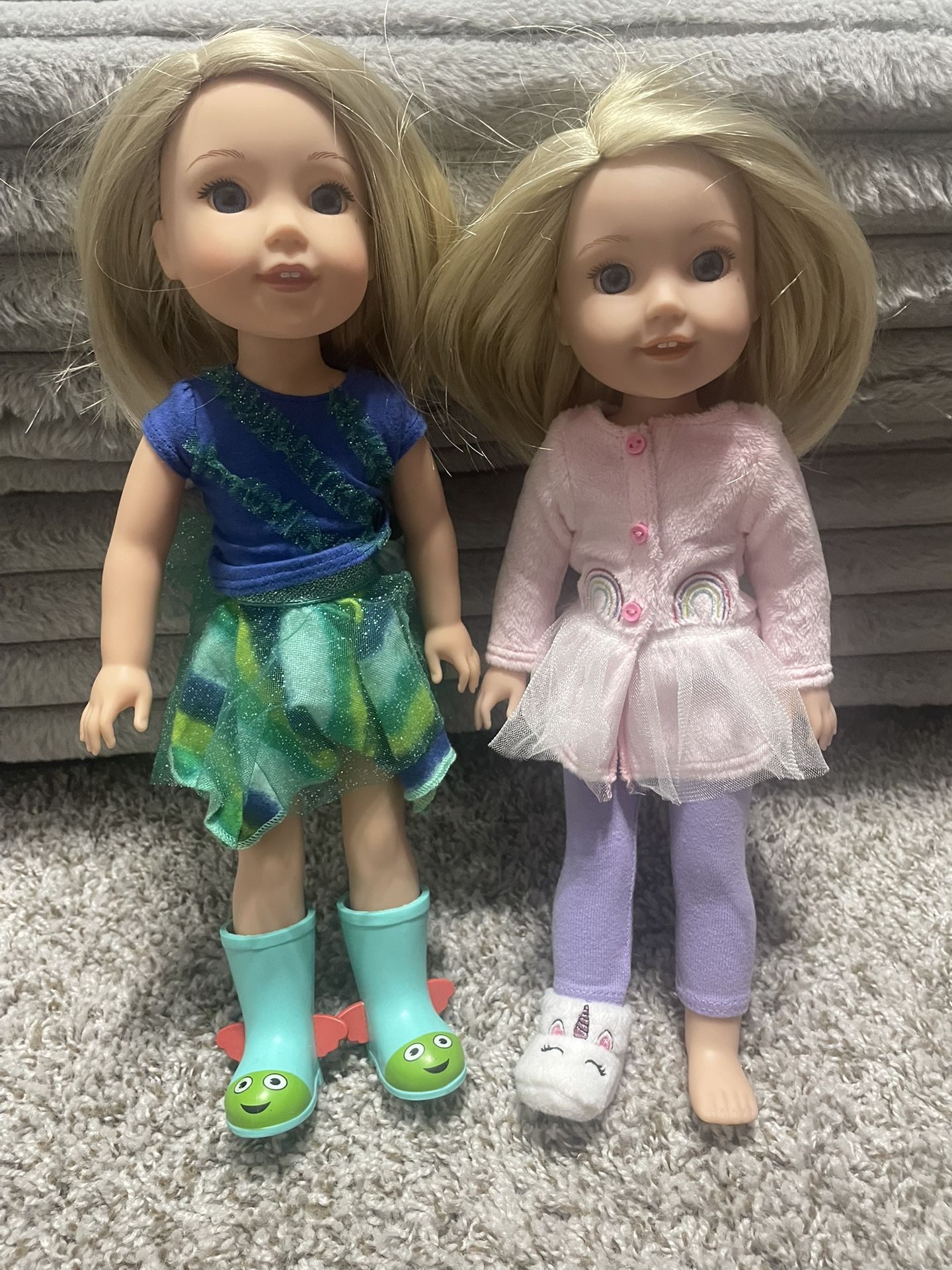 American Girl Dolls Wellie Wishers (lot of 2)