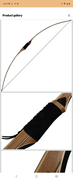 Longbows for archery (2 in a case)