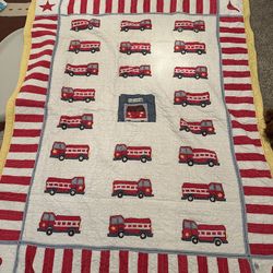 Large Fire Truck Quilt- Pottery Barn Kids