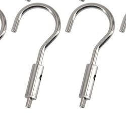 Flomore (8 Pieces) Wire Rope Hooks Cable Clamp Turnbuckle Tensioner for Hanging Pictures Light Suspension Fit for φ1-1.5mm Wire Rope