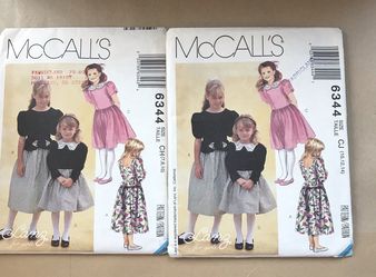 McCalls Girls Dress 👗. Pattern #6344