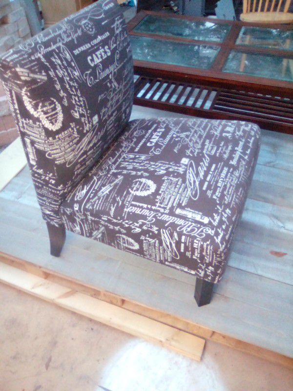 Chalkboard Black Parsons Chair 