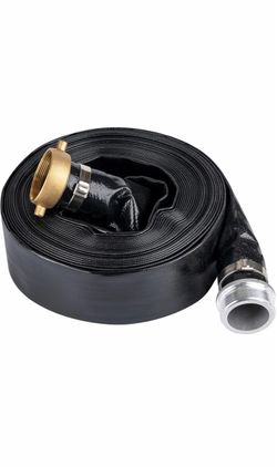EASTRANS 3" x 50' Heavy Duty Discharge Hose with Aluminum Pin Lug Fittings – NEW