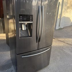 Samsung French Door Refrigerator Black Stainless Steel 