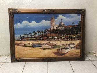 Boat Painting Canvas