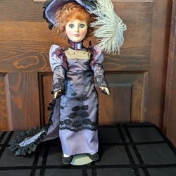Lillian Russell Doll with doll stand