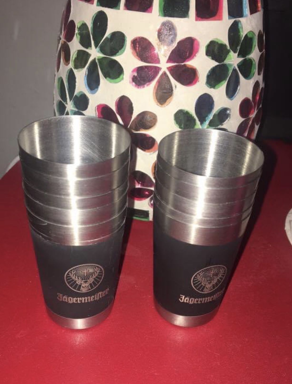 Jagermeister Stainless Steel Shot Glasses $5 each